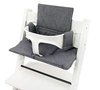 BambiniWelt by Rafael K. BambiniWelt - Cojín de repuesto para trona Tripp Trapp Trapp, color gris oscuro jaspeado