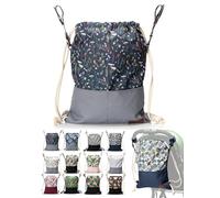 BambiniWelt by Rafael K. Bolso cambiador [organizador para cochecito] Bolsa para cochecito de bebé con soporte para bebidas universal con cremallera, Modelo 3, Bolsa de cochecito de