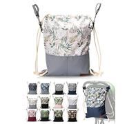 BambiniWelt by Rafael K. Bolso cambiador [organizador para cochecito] Bolsa para cochecito de bebé con soporte para bebidas universal con cremallera, Modelo 4, Bolsa de cochecito de