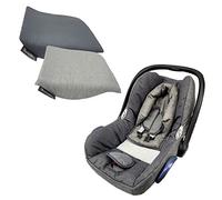 BAMBINIWELT - Cuña de asiento reductor de cuña compatible con Maxi Cosi Cabrio Fix y Citi (gris claro)