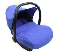 Bambiniwelt - Funda de repuesto compatible con Maxi-Cosi CabrioFix para portabebés, 7 piezas, juego completo (negro y azul)