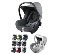 Bambiniwelt - Funda de repuesto compatible con Maxi-Cosi CabrioFix para portabebés, juego completo de 6 piezas (gris jaspeado y gris oscuro)