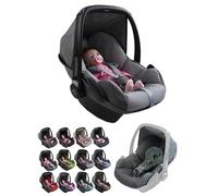 Bambiniwelt - Funda de repuesto compatible con Maxi-Cosi Pebble para portabebés, juego completo de 5 piezas (gris jaspeado y gris claro)