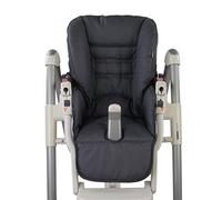 Bambiniwelt - Funda de repuesto para asiento compatible con Peg Perego Prima Pappa-Diner (gris oscuro)