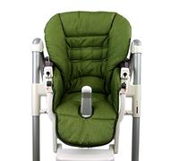 Bambiniwelt - Funda de repuesto para asiento de coche, compatible con Peg Perego Prima Pappa-Diner Meliert (verde jaspeado)