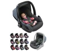 BambiniWelt - Juego de 5 fundas de repuesto para capazo Maxi-Cosi Pebble, incluye funda de asiento, almohadilla para cinturón, capota y reposacabezas, color gris oscuro