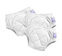 Bambino Mio Calzoncillos de Aprendizaje Reutilizables para bebé y niño pequeño, Pack de 3, 2-3 años, Blanco - niños y niñas, Ropa Interior Lavable, Marca británica