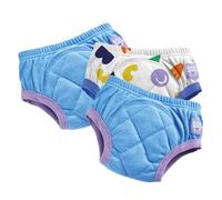 Bambino Mio calzoncillos de aprendizaje reutilizables para bebé y niño pequeño, pack de 3, 2-3 años, Chico Pop Azul - niños y niñas, ropa interior lavable, marca británica