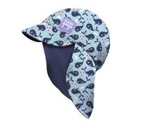 Bambino Mio, Gorro de baño Reversible con protección Solar UPF 40+ (1-3 años) para bebés y niños pequeños - Ballena Azul, para niños y niñas