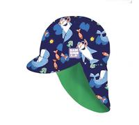 Bambino Mio, gorro de sol reversible con protección solar y de cuello - Exploradores del Océano, 0-12 meses, protección UPF 40+, para bebé y niño pequeño