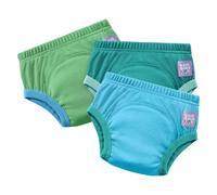Bambino Mio, pack de 3 calzones de entrenamiento reutilizables (18-24 meses) AZUL - ropa interior para dejar el pañal, pantalones papa niños y niñas, niños pequeños