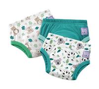 Bambino Mio, pack de 3 calzones de entrenamiento reutilizables (2-3 años) OSITO ADORABLE - ropa interior para dejar el pañal, pantalones papa niños y niñas, niños pequeños