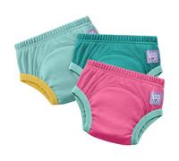 Bambino Mio, pack de 3 calzones de entrenamiento reutilizables (2-3 años) ROSA - ropa interior para dejar el pañal, pantalones papa niños y niñas, niños pequeños