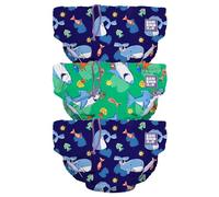 Bambino Mio, pañal bañador reutilizable, pack de 3, Pañales para Bebés Lavables - 1-2 años, Ballena Azul, unisex para niños y niñas, para bebés y niños