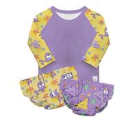 Bambino Mio, Set De Natación, Combo de Camiseta bañador y pañal bañador, Amigos de la Arena, (1-2 años)