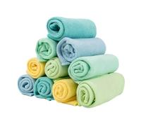 Bambino Mio Toallitas Bebé Reutilizables Secas, Pack 10, Tonos Pastel | Toallitas reutilizables para bebé, suaves y prácticas. Pack 10, ideales para cambios diarios en casa o de viaje.