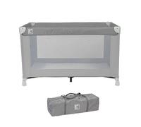 BAMBISOL - Cama Paraguas de 120 x 60 cm - Colchón y Bolsa de Viaje Incluido (Gris Verde)