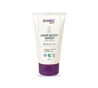 Bambo Nature Champú y gel de baño para niños, 150 ml, lavado de baño para pieles sensibles, champú sin lágrimas, orgánico y vegano para un bebé limpio y feliz, productos sostenibles