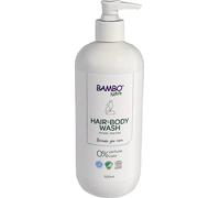 Bambo Nature Champú y gel de baño para niños, lavado de baño para bebés con etiqueta ecológica para pieles sensibles, champú para bebés sin lágrimas, lavado orgánico y vegano para bebé limpio y feliz,