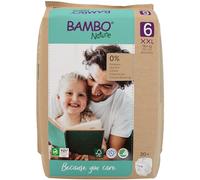 Bambo Nature Pañales ecológicos de alta calidad, talla 6 (35+ lb/16+ kg), XXL, 20 unidades, pañales sostenibles con etiqueta ecológica, protección mejorada contra fugas, pañales para bebé seguros y