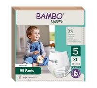 Bambo Nature Premium - Pantalones de entrenamiento, talla 5, 3,58 kg, Paquete de 5 x 19 unidades