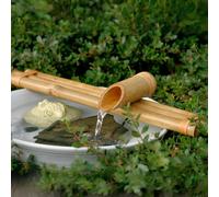 Bamboo Accents Kit de Fuente Zen de 18" - Bambú Resistente a roturas de Tres Brazos para Bricolaje Oasis Interior/Exterior - para contenedores Grandes (Cuenco no Incluido)