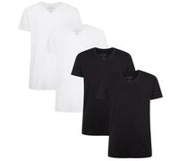 Bamboo basics Camiseta Hombre Velo,4er Paquete - Interior,V-Neck,Soltero Jerse