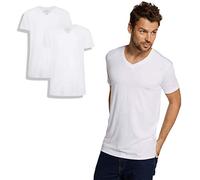 Bamboo Basics Velo, Camiseta para Hombre (Juego de 2 Piezas), Blanco, L