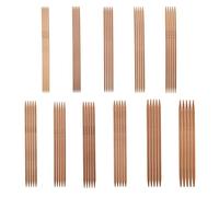 Bamboo Double Pointed Knitting Needles Set 11 Sizes 5.1in/13cm