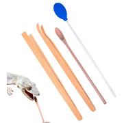 Bamboo Feeding Tweezers - Tweezers Stainless Steel Straight | Tank Accessories Long Handle Feeder Clamp Tools | Snakes Feeding Tongs For Bearded Dragon Snake Turtles Leopard Geckos Spider