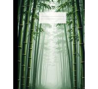 Bamboo Forest Composition Notebook: A Serene Zen Nature Journal with Misty Green Botanical Art | Calming Notebook for Students, Meditation, and Writing