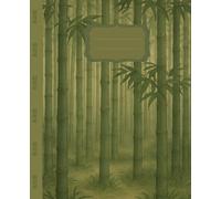Bamboo Forest Notebook with Name Label - Lined Journal in Japanese Zen Style: 100-Page Personalizable Notebook | 7.5 x 9.25 in | Soft Matte Cover | ... | Great for School, Work, or Writing