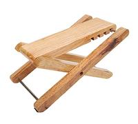 Bamboo Guitar Footstool | Portable & Foldable Foot Rest for Guitar/Ukulele/Bass | Adjustable Height, Stable Posture Support | Compact for Bag Pocket
