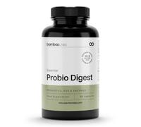 Bamboo Labs - Probioticos y Prebioticos Intestinales 60 Cápsulas, 4 Cepas con más de 13,2 Mil Millones de UFC + Complejo Enzimas Digestivas Potentes, Favorece el Sistema Digestivo e Intestinal