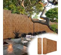 Bamboo - Panel decorativo para valla exterior de 130 x 90 cm, rompevientos de jardín de bambú natural, para patio y balcón, divisor ecológico para patio trasero