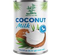 Bamboo Tree Leche de Coco en Lata - 400 ml, 17-19% Grasa | 76% extracto de coco - Origen Ben Tre, Vietnam - Sin azúcar añadida - Apta para cocinar