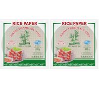 BAMBOO TREE Papel de Arroz 22 cm, Redondo (1 X 400 GR) (Paquete de 2)