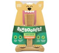 Bamboodles Masticable para Perros T-Bone Incluso para los masticadores más agresivos de Pollo Grande
