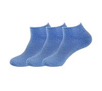 BambooMN Calcetines de nailon mullidos con infusión de aloe para mujer, azul marino, 2-7