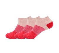 BambooMN Calcetines de nailon mullidos con infusión de aloe para mujer, Fresa, 7-11