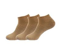 BambooMN Calcetines de nailon mullidos con infusión de aloe para mujer, Marrón sólido, 2-7