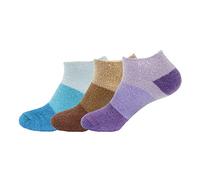 BambooMN Calcetines de nylon difusos con infusión de aloe estupendo para mujer, Asst F, XL