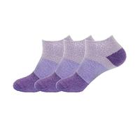 BambooMN Calcetines de nylon difusos con infusión de aloe estupendo para mujer, Púrpura/Ombre Force., XL