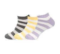 BambooMN Calcetines tobilleros de nailon peludos para mujer, pequeños, medianos y suaves con infusión de aloe - - S