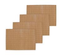 BambooMN Mantel Individual de bambú para Sushi, 45,7 x 33 cm, Color marrón, 4 Unidades
