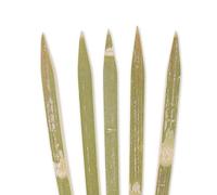 BambooMN Pinchos cuadrados de bambú resistentes de 8.3 x 0.4 pulgadas, 100 piezas