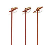 BambooMN Pinchos de bambú anudados con nudo de té de 3.5 pulgadas, pinchos de sándwich de frutas para eventos con catering, vacaciones, restaurantes o suministros de fiesta de bufé, 200 piezas