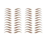 Bamboopack 2 hojas de tatuajes naturales para cejas, impermeables, despegables instantáneos, moldean las cejas, estilo moderno, todas las edades