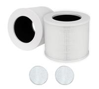 BAMBOOST Paquete de 2 mini filtros de repuesto para mini purificadores de aire Levoit Core, número de pieza Core Mini-RF, sistema de filtración HEPA H13 3 en 1, carbón activado altamente eficiente.