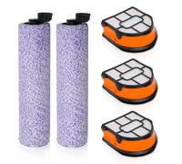 Bamboost Recambios para aspiradora Shark HydroVac XL 3 en 1 WD101 WD100 WD101C, HydroVac Cordless Pro XL WD201 WD200 WD210 AW201 WD200C WD201C Aspiradora en seco y húmedo, 2 rodillos de cepillo + 3